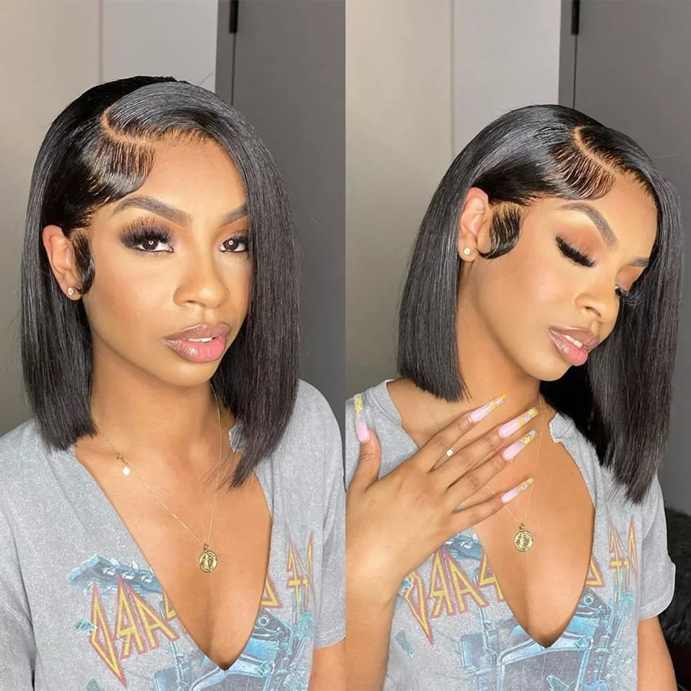 2026 NEW Bob Wig Frontal Lace  - Glueless Wear And Go Human Hair Wig ulasan dan harga