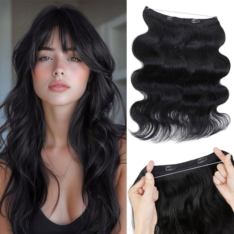 S-noilite Wire In Human Hair E - Invisible Tape In Extensions Real Hair ulasan dan harga