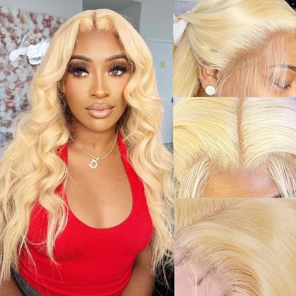613 Lace Front Wig Human Hair  - 613 Blonde Body Wave Lace Front Wig ulasan dan harga
