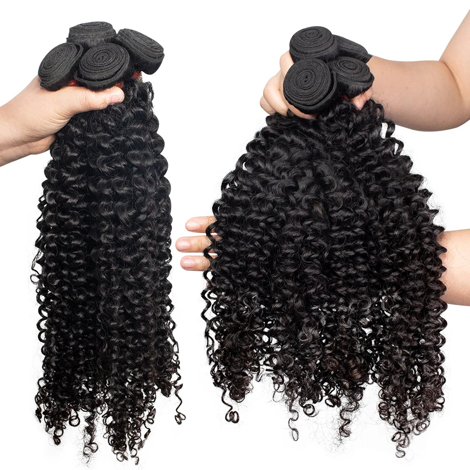 Brazilian Virgin Human Hair De - Deep Wave 3 Bundles With Closure ulasan dan harga