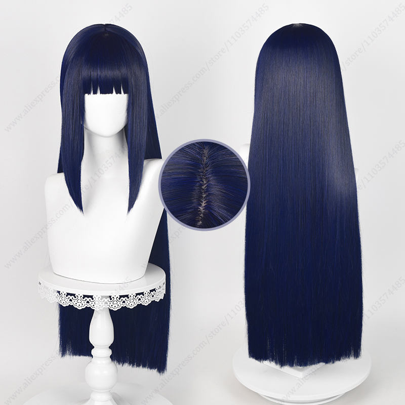Hinata Hyuga Cosplay Wig Blue  - Synthetic Braided Wigs For Black Women ulasan dan harga